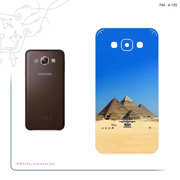 برچسب پوششی ماهوت مدل Pyramids of Egypt مناسب برای گوشی موبایل سامسونگ Galaxy E7