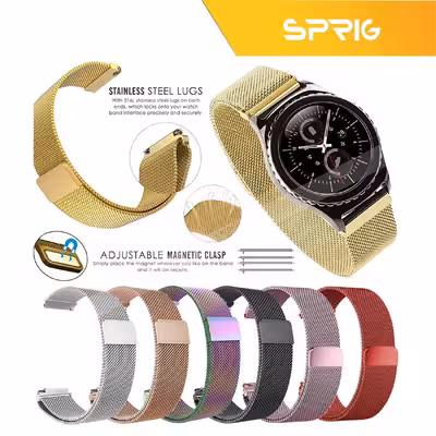 بند اسپریگ مدل Milanese TW مناسب برای ساعت هوشمند آمازفیت pace / Solar LS05 / Imilab KW66