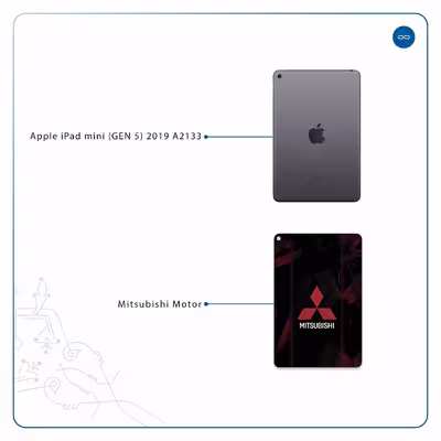 برچسب پوششی ماهوت مدل Mitsubishi Motor مناسب برای تبلت اپل iPad mini (GEN 5) 2019 A2133