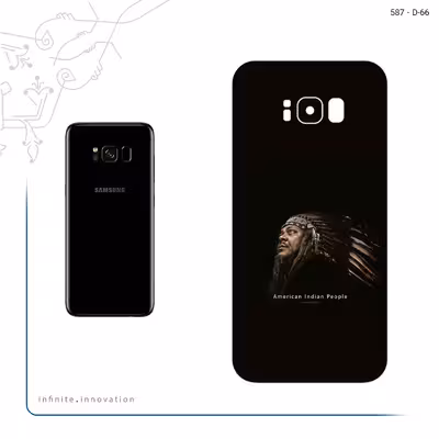 برچسب پوششی ماهوت مدل Portrait of an Indian Man مناسب برای گوشی موبایل سامسونگ Galaxy S8 Plus