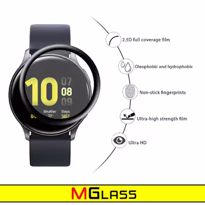 محافظ صفحه نمایش نانو ام گلس مدل NMG مناسب برای ساعت هوشمند سامسونگ Watch Active 40mm بسته دو عددی