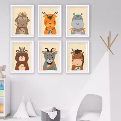 تابلو
کودک مدل حیوانات فانتزی کد LA-G6004 مجموعه 6 عددی