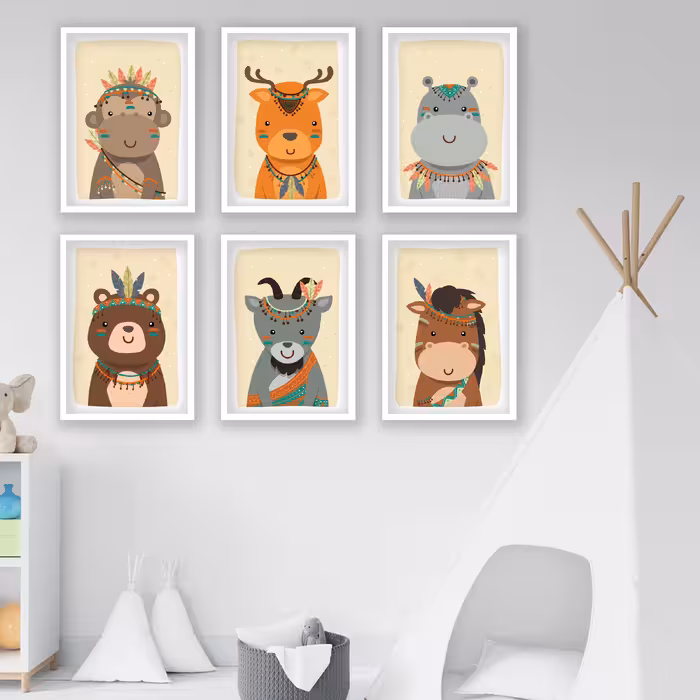 تابلو
کودک مدل حیوانات فانتزی کد LA-G6004 مجموعه 6 عددی