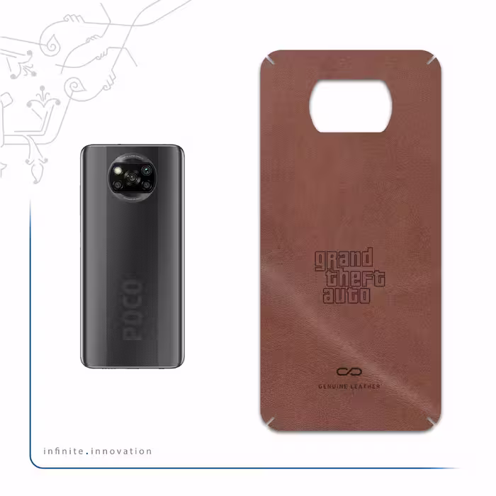 برچسب پوششی ماهوت مدل MNL-GTA مناسب برای گوشی موبایل شیائومی Poco X3 NFC