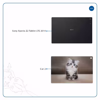 برچسب پوششی ماهوت مدل Cat-2 مناسب برای تبلت سونی Xperia Z2 Tablet LTE 2014