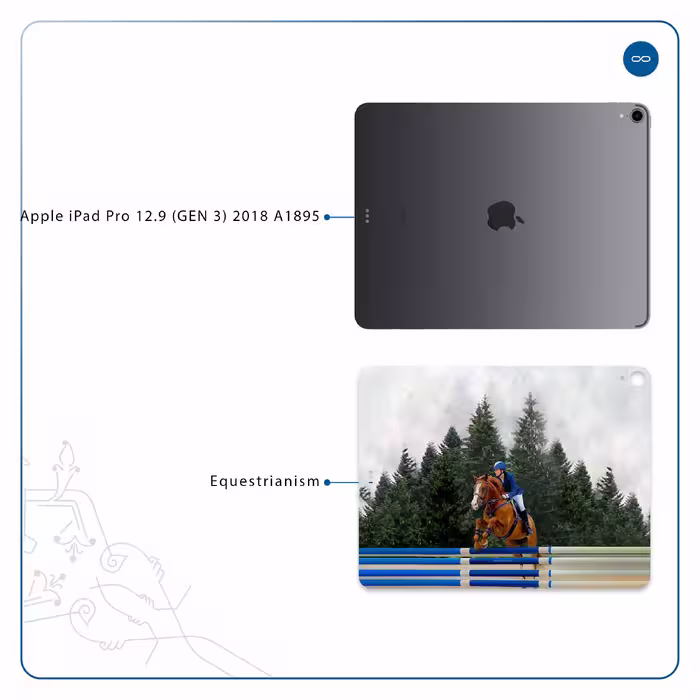 برچسب پوششی ماهوت مدل Equestrianism مناسب برای تبلت اپل iPad Pro 12.9 (GEN 3) 2018 A1895