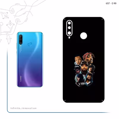 برچسب پوششی ماهوت مدل Great Rappers Digital Art مناسب برای گوشی موبایل هوآوی P30 Lite (48 MP Camera)