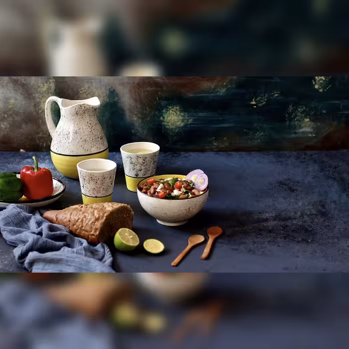 کاسه سرامیکی مدل ماست خوری خورشیدی کد ma kh بسته 6 عددی 