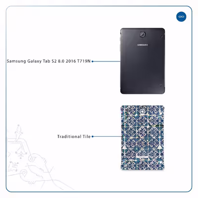 برچسب پوششی ماهوت مدل Iran-Tile1 مناسب برای تبلت سامسونگ Galaxy Tab S2 8.0 2016 T719N