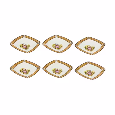 بشقاب خورش خوری شرکت صنایع چینی تقدیس مدل کنتسی tgh 21 بسته 6 عددی