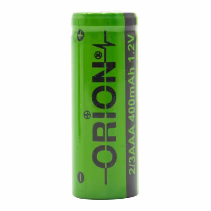 باتری قابل شارژ اوریون کد 2/3AAA ظرفیت 400 میلی آمپر ساعت بسته 3 عددی