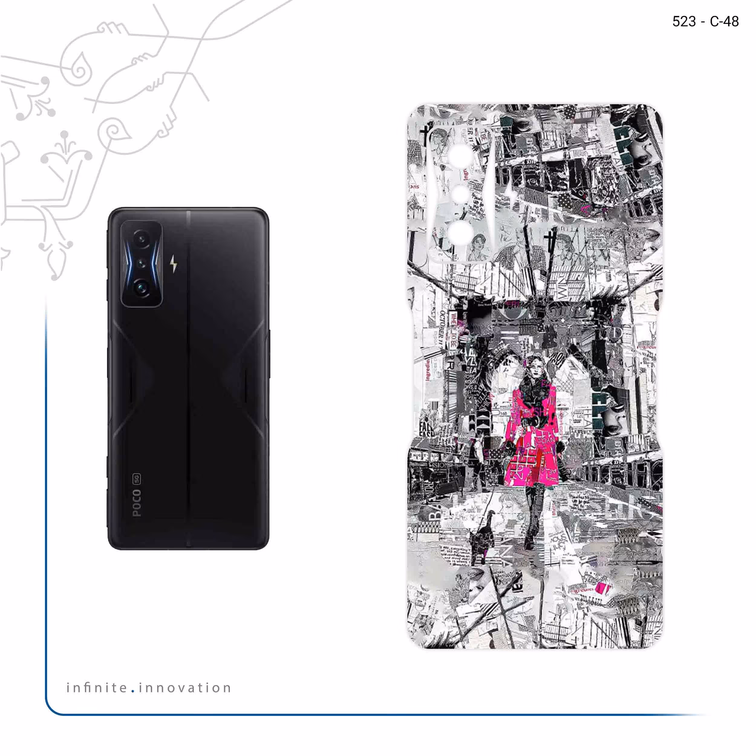 برچسب پوششی ماهوت مدل Collage of Catwalk Bridge مناسب برای گوشی موبایل شیائومی Redmi K50 Gaming