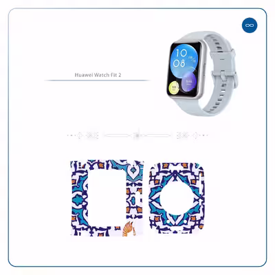 برچسب ماهوت طرح Homa_Tile مناسب برای ساعت هوشمند هوآوی Watch Fit 2