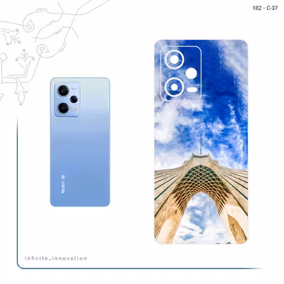 برچسب پوششی ماهوت مدل AZADI_Tower مناسب برای گوشی موبایل شیائومی Redmi Note 12 Pro