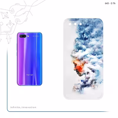 برچسب پوششی ماهوت مدل Women and the Cloud Digital Art مناسب برای گوشی موبایل آنر 10