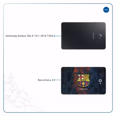 برچسب پوششی ماهوت مدل BARCELONA-2 مناسب برای تبلت سامسونگ Galaxy Tab A 10.1 2016 T585