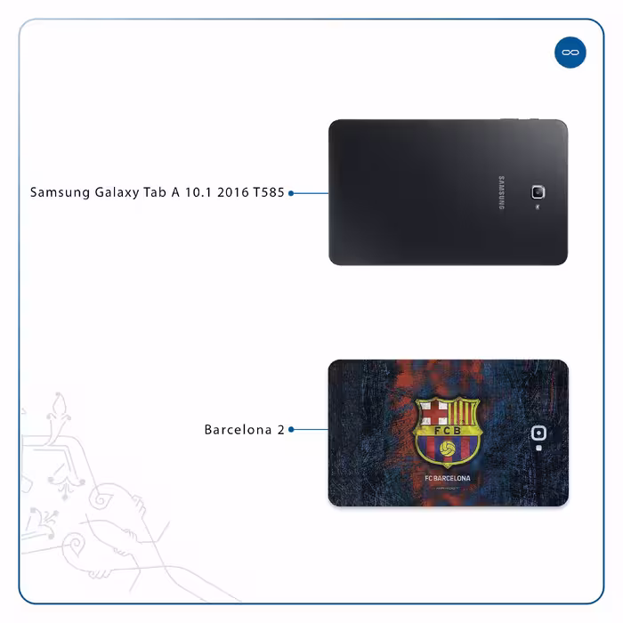 برچسب پوششی ماهوت مدل BARCELONA-2 مناسب برای تبلت سامسونگ Galaxy Tab A 10.1 2016 T585