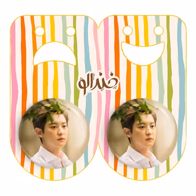 پیکسل خندالو مدل پارک چانیول گروه اکسو کد 13323 به همراه مگنت