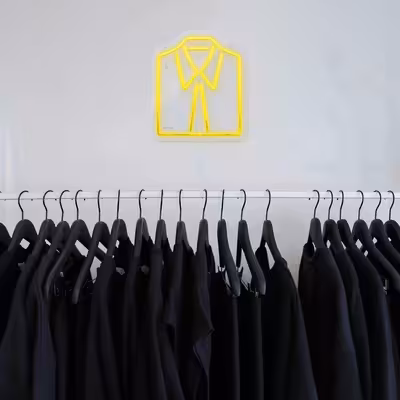 چراغ دیواری نئون دیزاین طرح Men-Clothes_YL