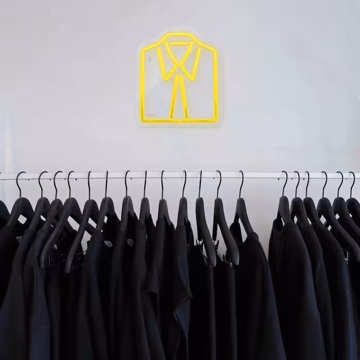 چراغ دیواری نئون دیزاین طرح Men-Clothes_YL
