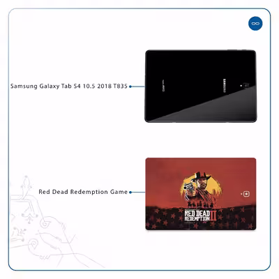 برچسب پوششی ماهوت مدل Red-Dead-Redemption-Game مناسب برای تبلت سامسونگ Galaxy Tab S4 10.5 2018 T835