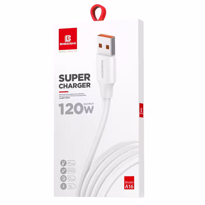 کابل تبدیل USB به microUSB بیبوشی مدل A16 طول 1 متر
