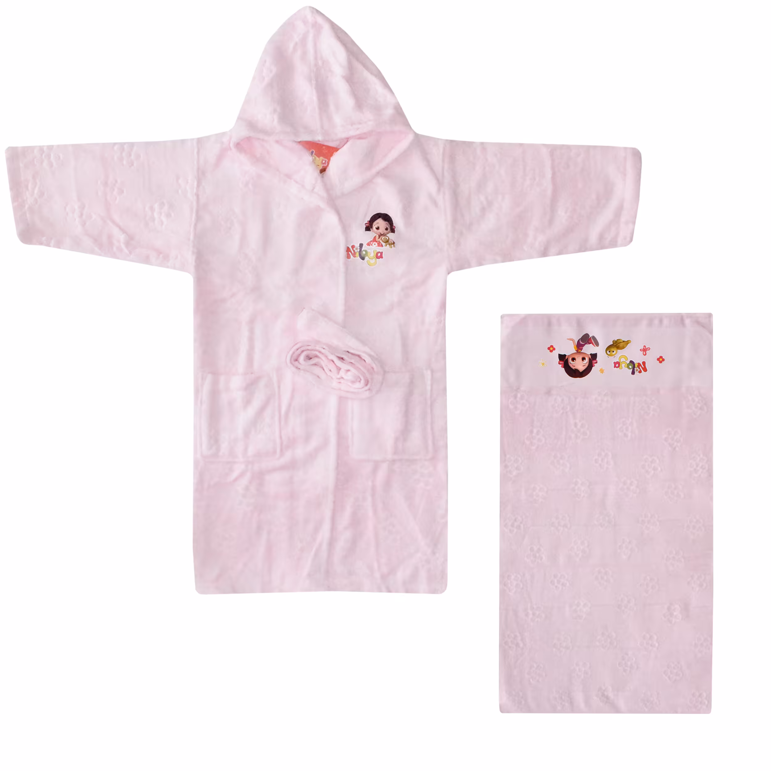 ست حوله 2 تکه کودک ازدیلک مدل Niloya