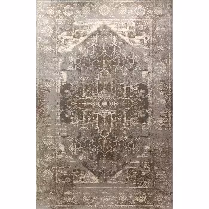 فرش  ماشینی 2متری ساوین زمینه نقره ای فرش اتاق خواب فرش آشپزخانه 