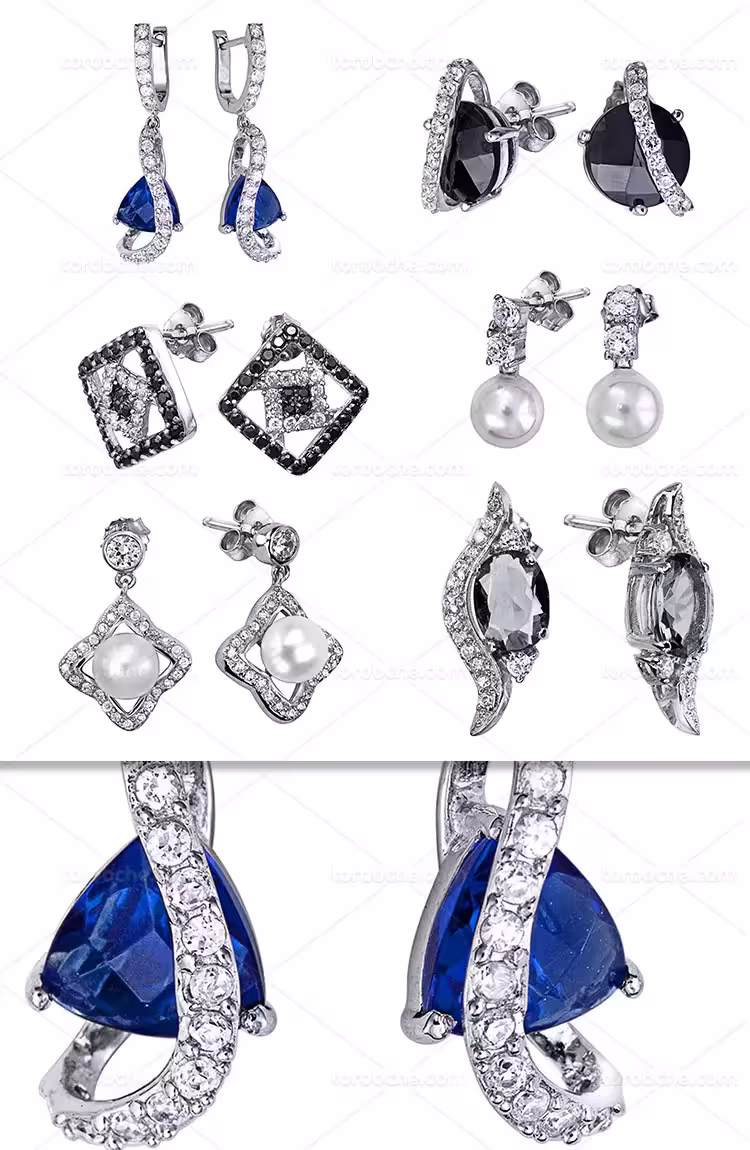 عکس انواع گوشواره نقره | گرافیک با طعم تربچه