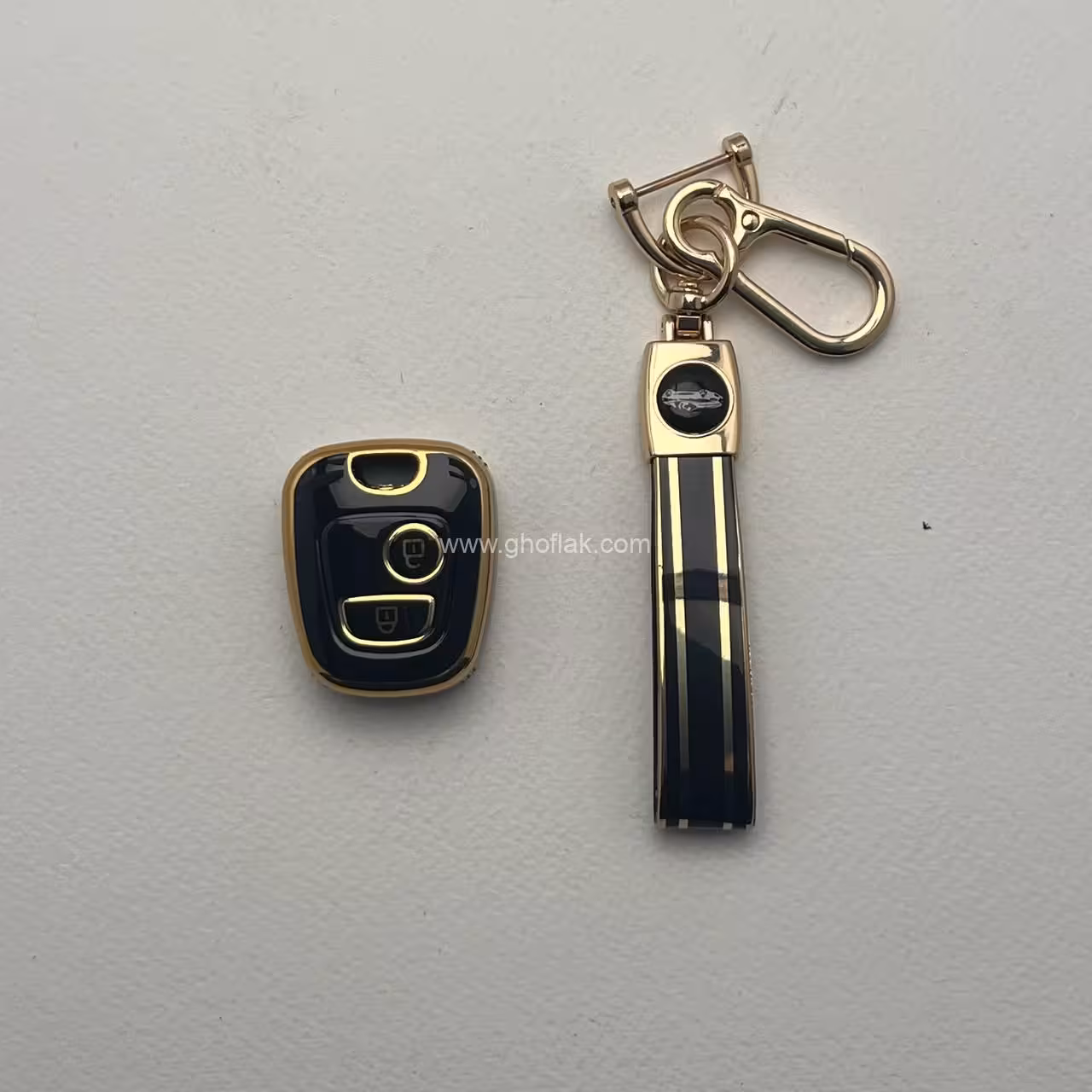 کاور ریموت پژو 206 و 207 و رانا و پارس مدل 96 به بالا طرح براق با بند ست