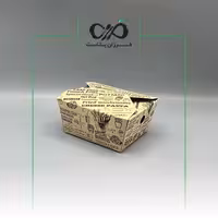 جعبه یکبار مصرف سیب زمینی کرافت ذوزنقه