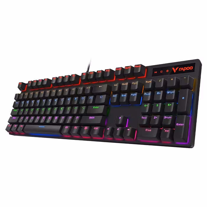 کیبورد سیمی گیمینگ مکانیکال رپو مدل V500 RGB