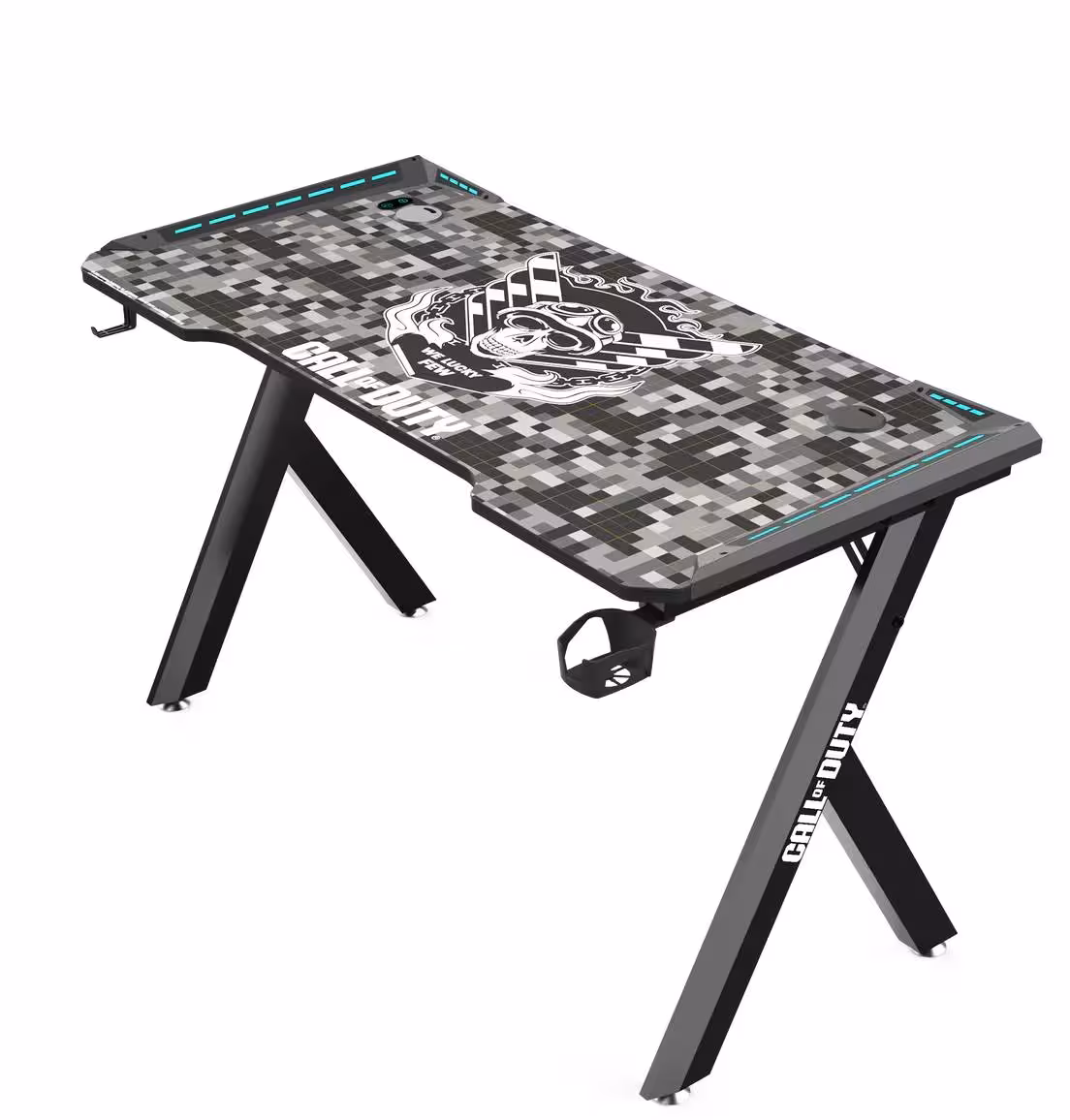 میز گیمینگ Game on مدل Call Of Duty (COD) Hawksbill مشکی خاکستری