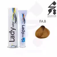 رنگ مو لیدی کالر Lady color شماره FA.8 حجم 100 میلی لیتر رنگ نباتی