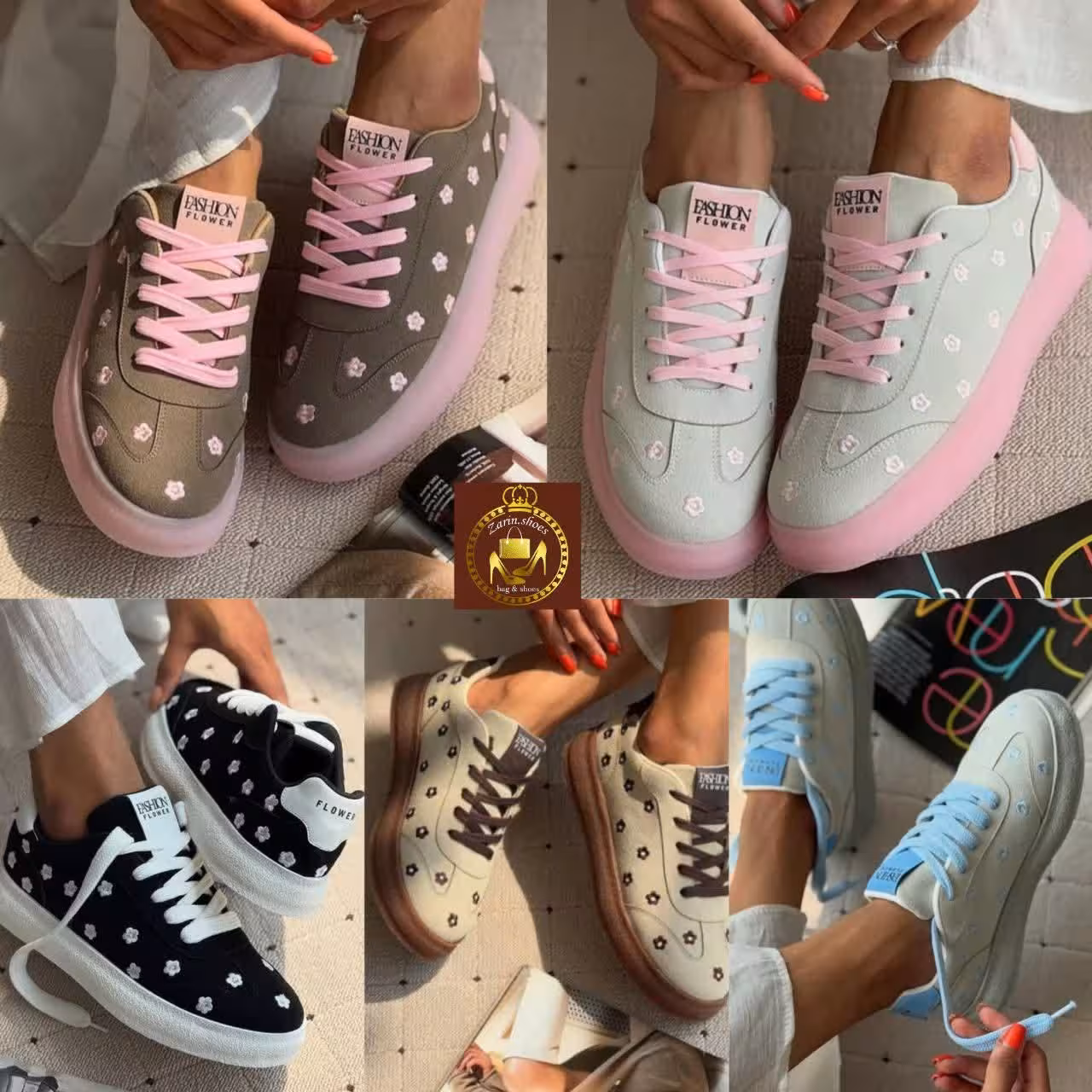 کتونی ونس بندی زنانه و دخترانه بابونه