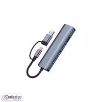 هاب 5 پورت Type-c/USB-Cمدل BYL-2208 | با HDMI 4K، USB 3.0، PD و کارت‌خوان SD/TF