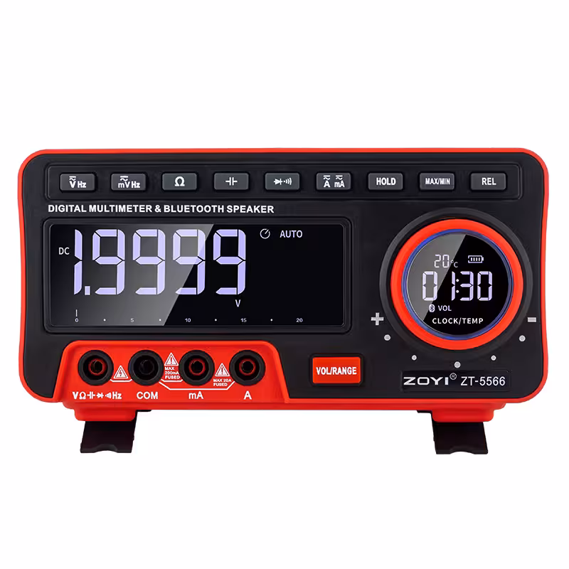 مولتی متر رومیزی به همراه اسپیکر بلوتوثی زویی مدل ZOYI ZT-5566