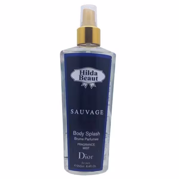 بادی اسپلش مردانه هیلدابیوت مدل ساواج HILDA BEAUT SAUVAGE BODY SPLASH حجم 250 میلی لیتر