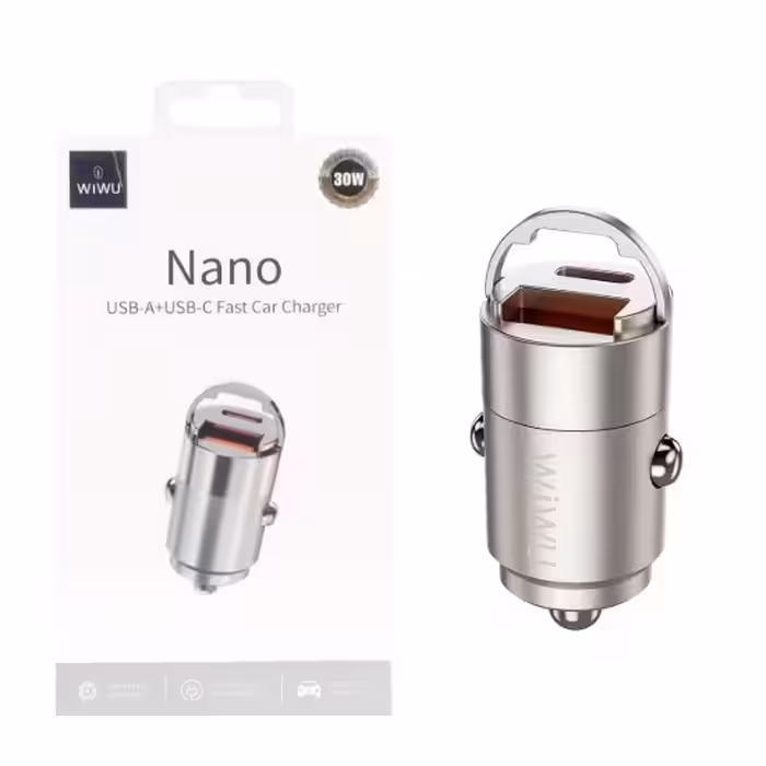 شارژر فندکی 30 وات دو پورت ویوو مدل Nano Wi-QC028