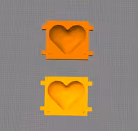 مدل سه بعدی بمب حمام طرح قلب (STL)