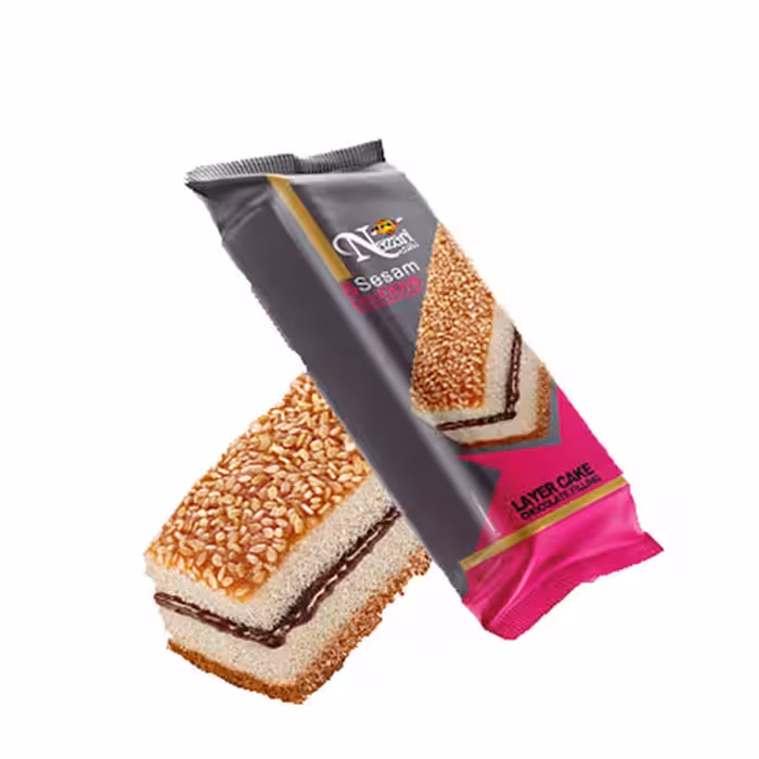 کیک لایه ای کنجدی کاکائویی نظری 40 گرمی