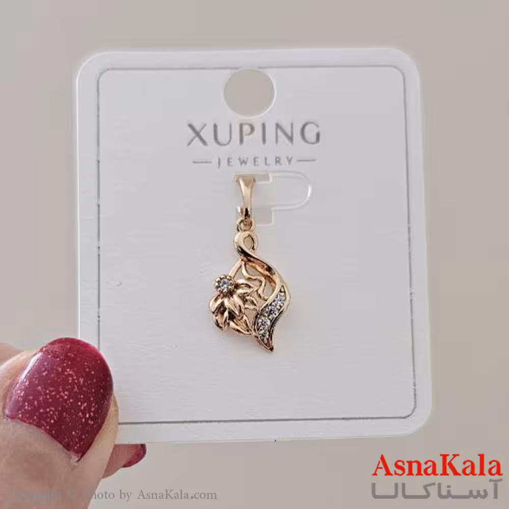 گردنبند ژوپینگ دخترانه مدل گل طرحدار کد GNB161155W