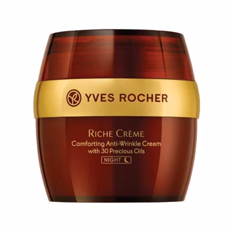 کرم ضد چروک شب ایو روشه Yves Rocher مدل ریچ کرم 50 میل