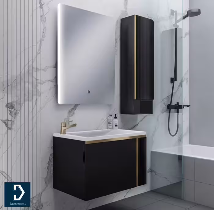 روشویی کابینتی لوکس کابین مدل 611B سفید