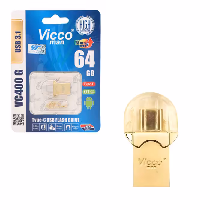 فلش ویکومن type c  ظرفیت 64 گیگابایت USB 3.1