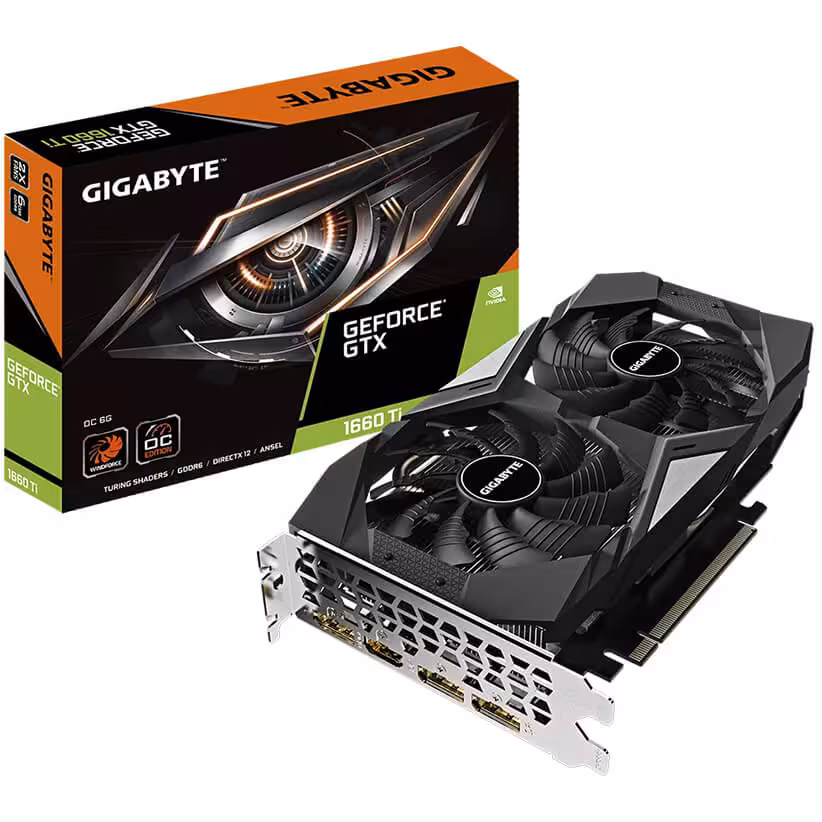 کارت گرافیک گیگابایت مدل GeForce GTX 1660 Ti OC 6GB