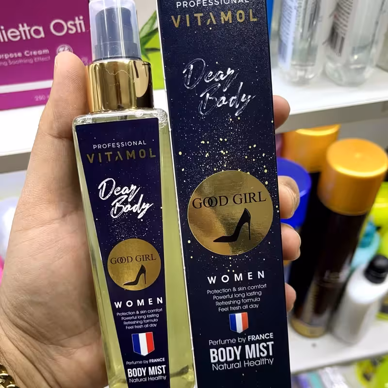 بادی اسپلش زنانه ویتامول مدل گودگرل حجم 150 میلی لیتر با رایحه شیرین و کمی تلخ | amazonchi