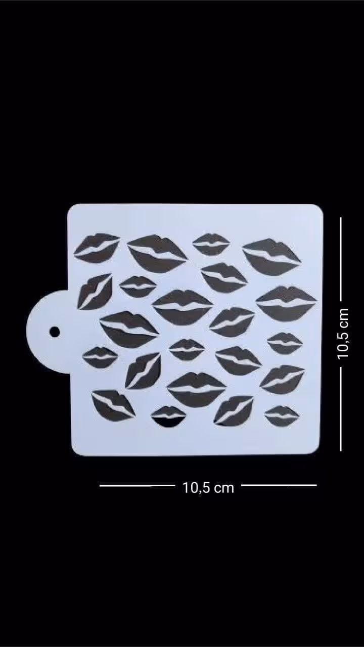 شابلون کوچک کوکی مدل لب