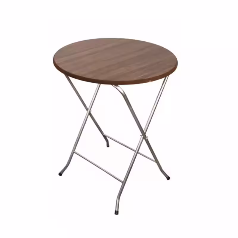 میز چوبی دایره ای تاشو