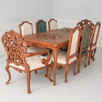 میز ناهار خوری تمام سنتی کینگ برند مبل باروس 